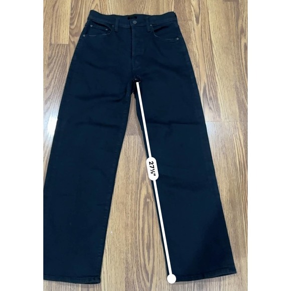 MOTHER Black The Rambler High Waist Ankle Straight Leg Jeans size 27 - Picture 2 of 7